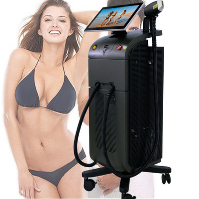 Detail-Training 15 Zoll 4 Wellenlänge Diode Laser-Haarentfernung Gerät mit Touchscreen