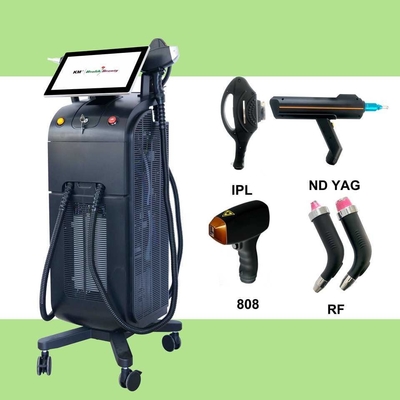 755nm 808nm 1064nm Multifunktionelle Schönheitsmaschine Pico Nd YAG Laser mit HF-Technologie