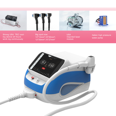 Drei-Wellen-Portable Laser-Haarentfernung Maschine für Salon Klinik Englische Sprache Option