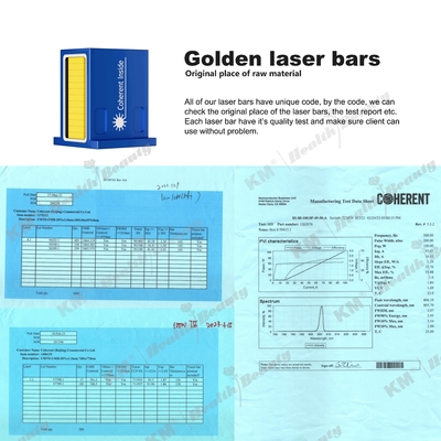 Drei-Wellen-Portable Laser-Haarentfernung Maschine für Salon Klinik Englische Sprache Option