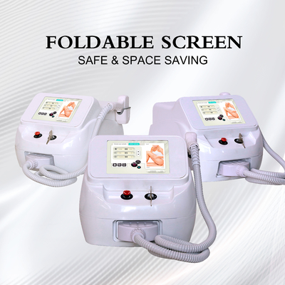 Drei-Wellen-Portable Laser-Haarentfernung Maschine für Salon Klinik Englische Sprache Option