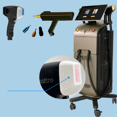 Drei Wellenlängen 808nm Diodenlaser Permanente Haarentfernung Maschine stationäre Stil