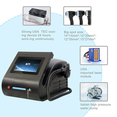 Stationäre 808nm-Portable Diodenlasermaschine ohne Q-Switch-Technologie