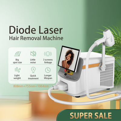 Tragbare medizinische Laser-Haarentfernung 808nm-810nm CE genehmigt
