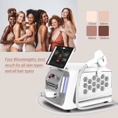 Schönheitssalon Tragbare Diodenlasermaschine 808nm-810nm Dauerhaarentfernungsanlage