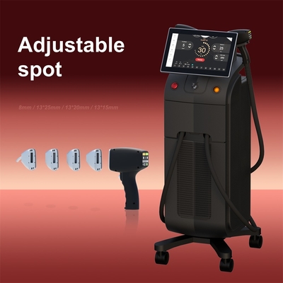 Professionelle 1800W Laserdiode 808nm Haarentfernung Maschine mit austauschbarer Fleckengröße