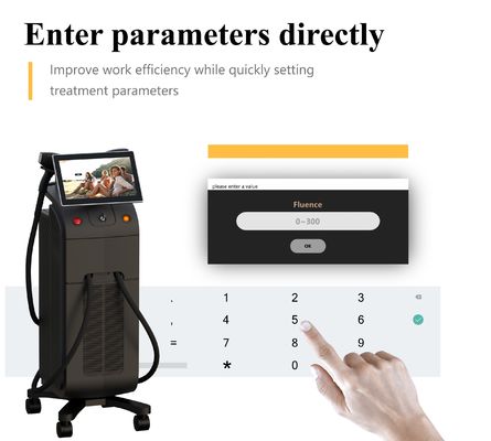 Ergonomisches Diodenlaser-Haarentfernungsgerät, das eine konstante Energieabgabe und eine gleichmäßige Spotgröße für effektive Ergebnisse bietet