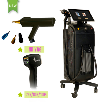 808nm-Diodenlaser-Haarentfernung Yag Tattoo-Entferner-Maschine für die Depilation Gesichtsschönheitssalons Ausrüstung