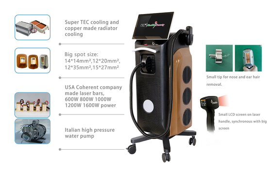 Dauerhafte Dioden-Laser-Haarentfernung Maschine OEM ODM professionelle Laser-Haarentfernung System