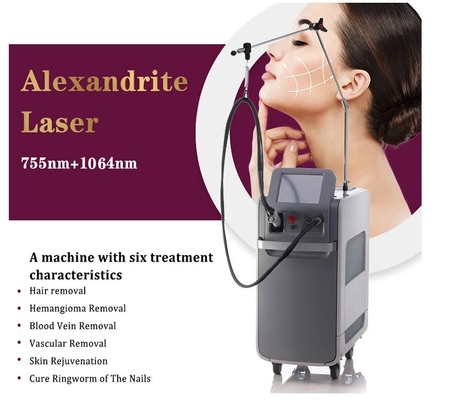 Permanente ND YAG Alexandritlasermaschinen 755nm Langpuls für Frauen
