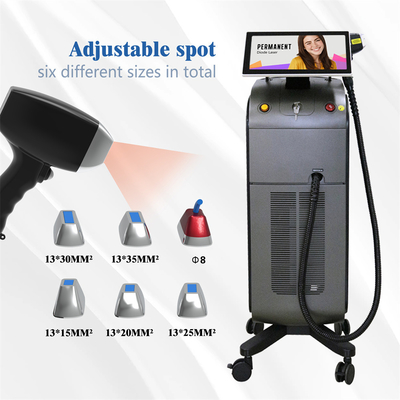 3D 810Nm Laser-Haarentfernung Maschine mit kundenspezifischen Service und Spot Größe 15 * 27mm