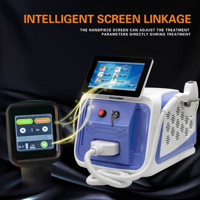 800W Diodenlaser-Haarentfernung 755nm 1064nm 808nm Trio-Laser-Maschine