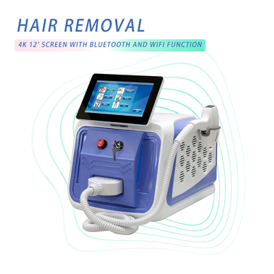 800W Diodenlaser-Haarentfernung 755nm 1064nm 808nm Trio-Laser-Maschine