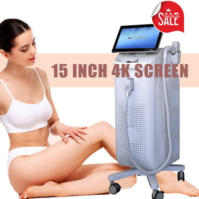 800W - 1600W Diodenlaser-Haarentfernung Maschine 3 Wellen 808nm 755nm 1064nm