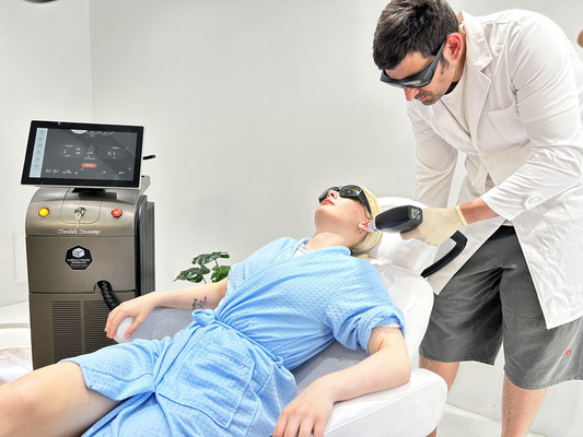Kommerzielle Laser-Haarentfernung Maschine 3 Wellenlänge 1064nm Diodenlaserausrüstung
