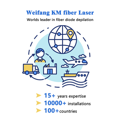 Leichtgewichtige Faserlaser-Haarentfernung Maschine tragbare dauerhafte Haarentfernung System