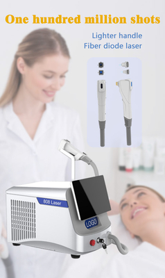 Tragbare Faserlaser-Haarentfernung / Diode 808 Lasermaschine für Schönheitssalons