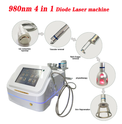 4 in 1 980nm Diodenlasermaschine für Schönheitssalons