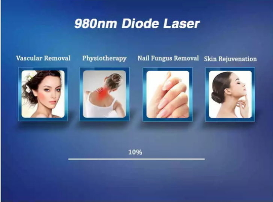 Hautverjüngung 980nm Diodenlasermaschine Tragbare Laser Spinnenvenenentfernung Maschine