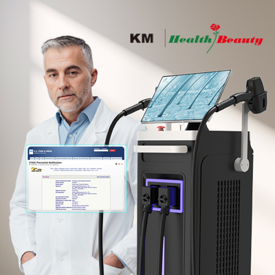 Kristalltemperatur 0-5C Laser-Haarentfernung Maschine mit 808nm Wellenlänge