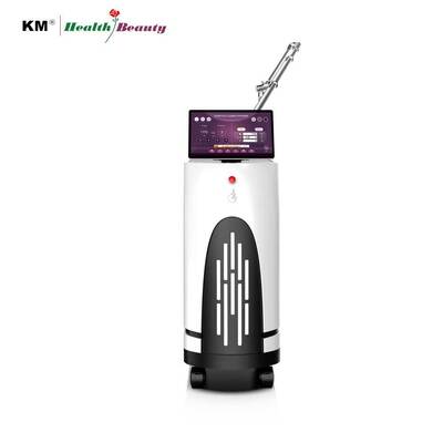 CE-Genehmigung Q-Schalt-Picosekunden-Nd-Yag-Lasermaschine Langimpuls-Picolaser 1064 532 755 650 585 Mikrokurent-Technologie-Maske